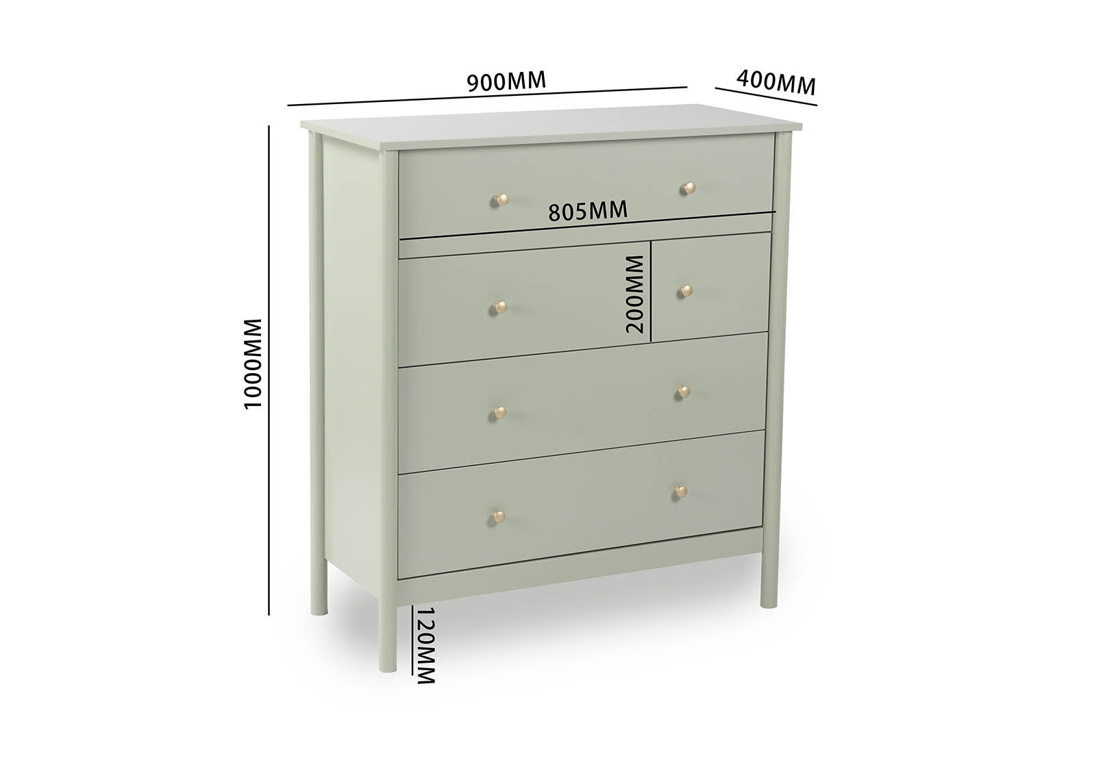 ROWLAND - 4 Drawer Tall Chest ROWLAND