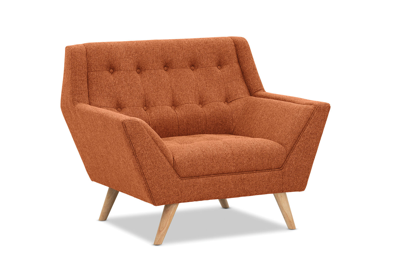 ORANGE BIANCO Fabric Accent Chair Amart Furniture