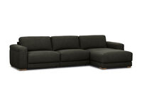 LEONE FABRIC - 3 Seater Sofa with RHF Chaise LEONE FABRIC