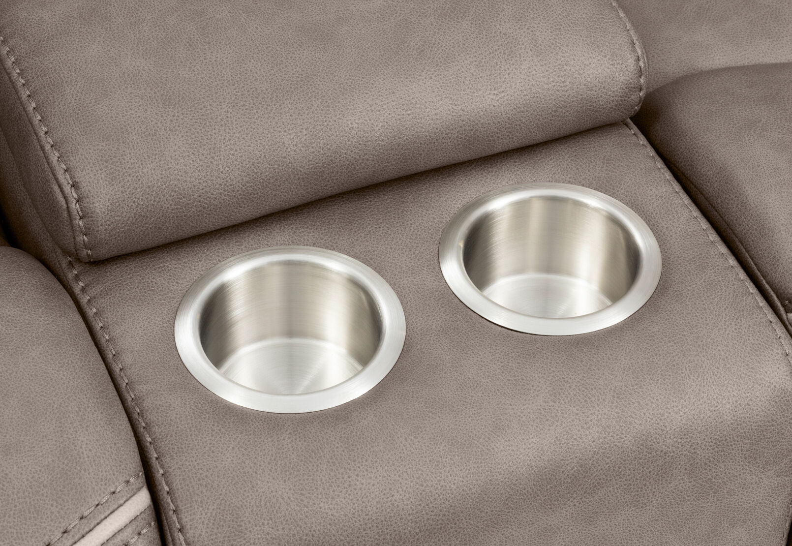 FEDERER FABRIC - 2 Seater with Inbuilt Recliners and Console FEDERER FABRIC