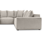 TILLEY FABRIC - Corner Lounge with Ottoman ( Fabric) TILLEY FABRIC