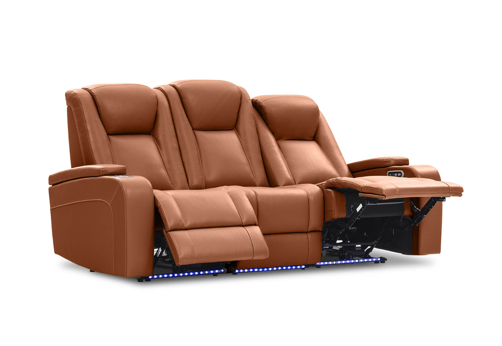 SENTINAL MK2 LEATHER - 3 Seater with 2 Electric Recliners SENTINAL MK2 LEATHER