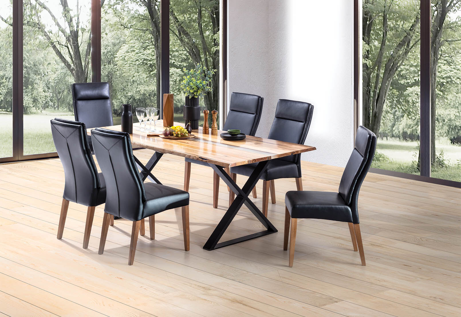 6 Seater Dining Table Chairs Set Amart Furniture