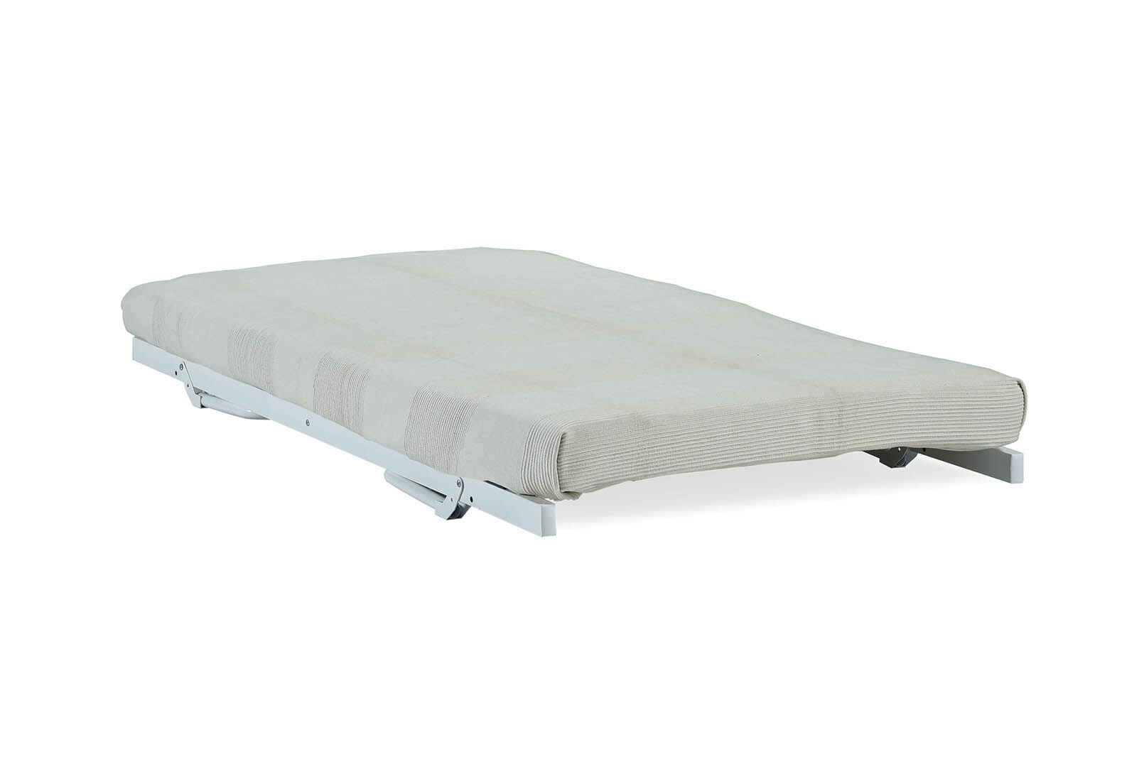 FUNES - White Single Trundle Bed FUNES