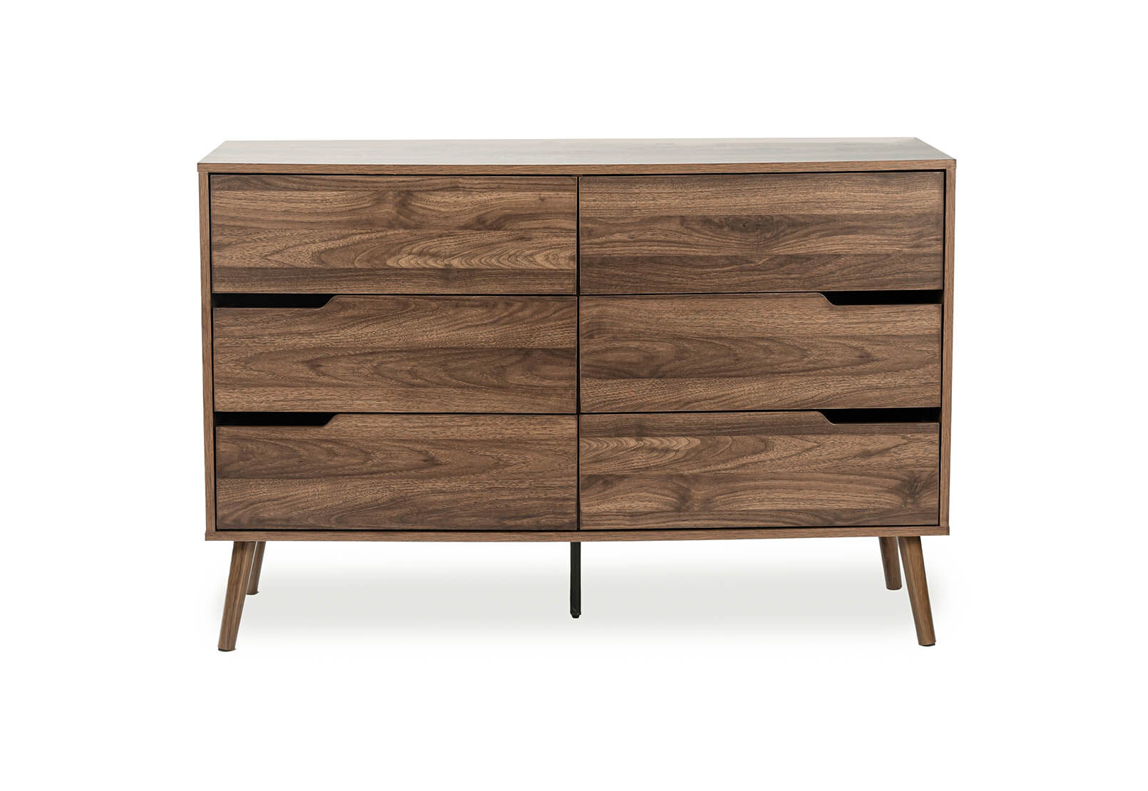 WALNUT ERNEST 6 Drawer Dresser