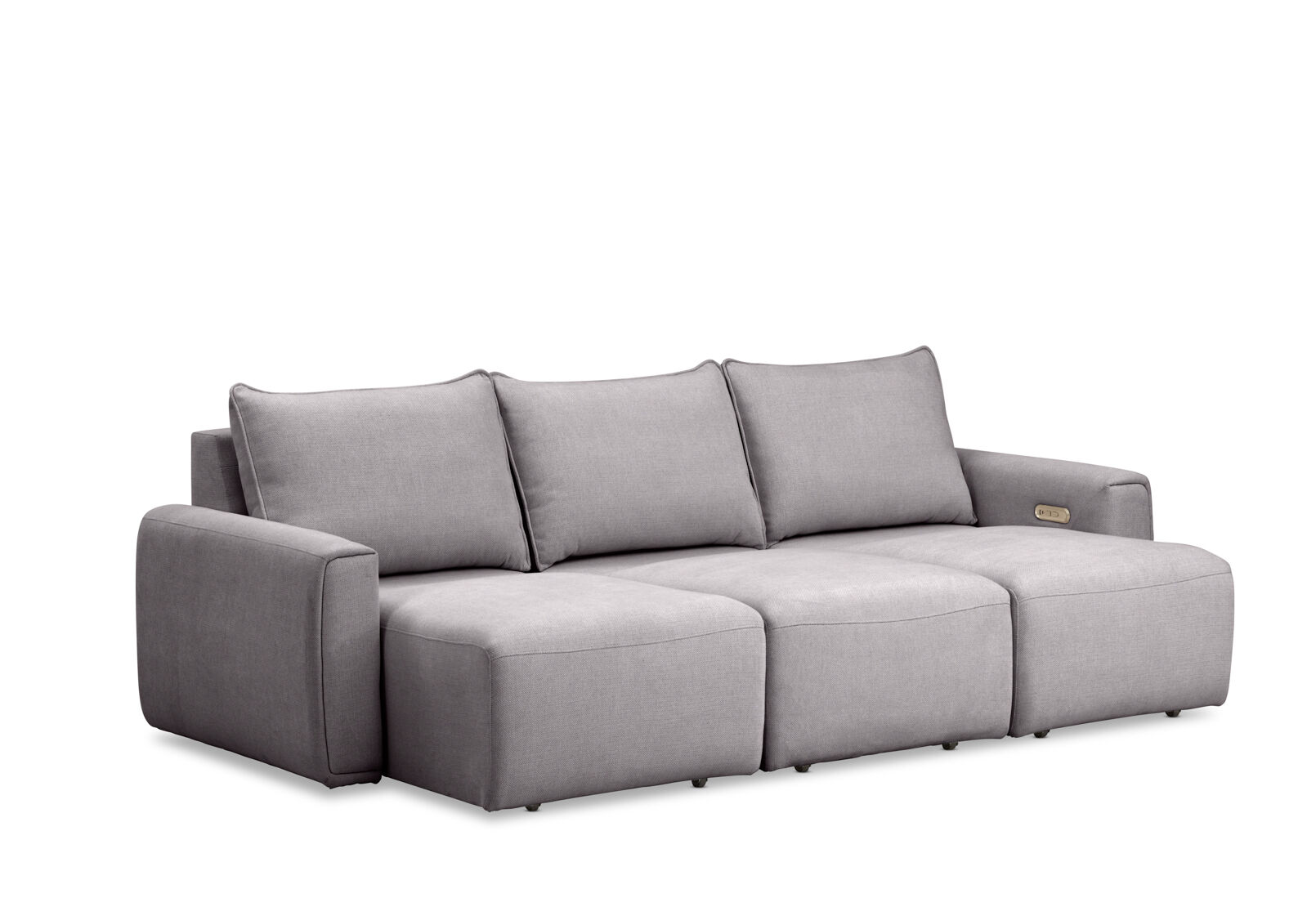 MIKAELA - 3 Seater with Sliding Electric Chaise MIKAELA