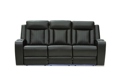JULIUS - Leather 3 Seater with 2 Electric Recliners