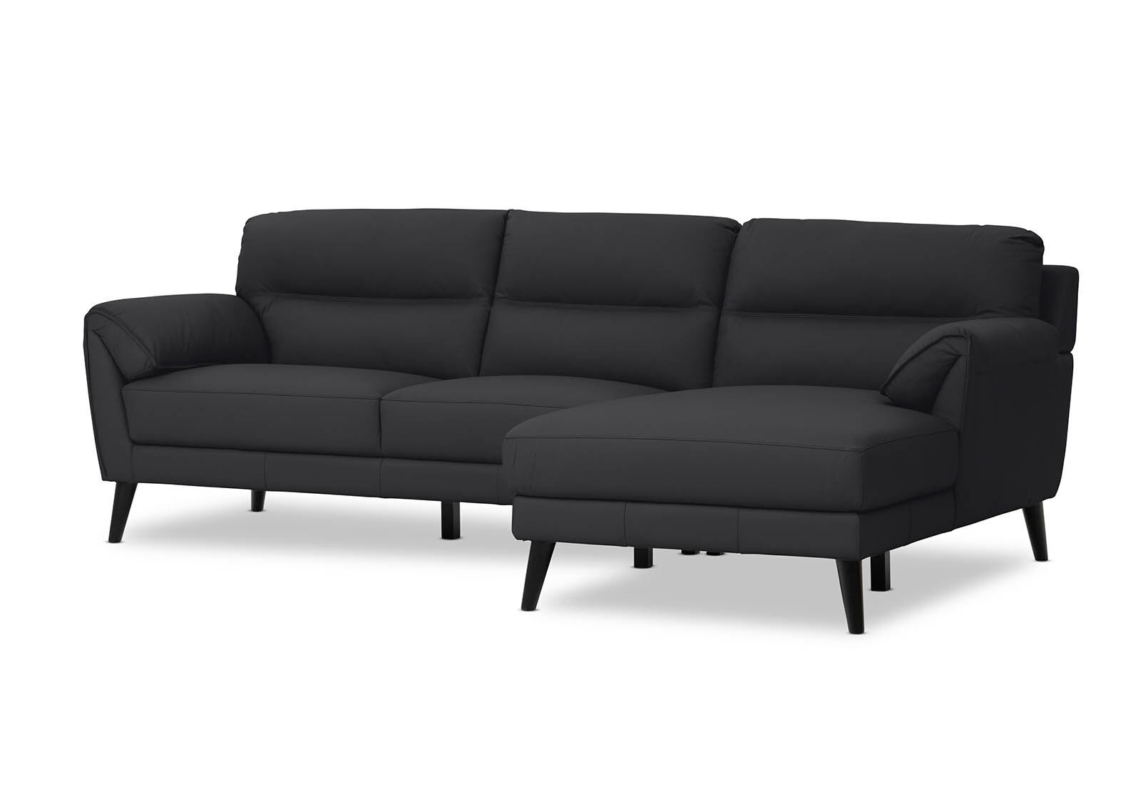 LYDIA LEATHER - 3 Seater RHF Chaise LYDIA LEATHER