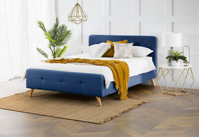 RAINEY - Navy Double Bed