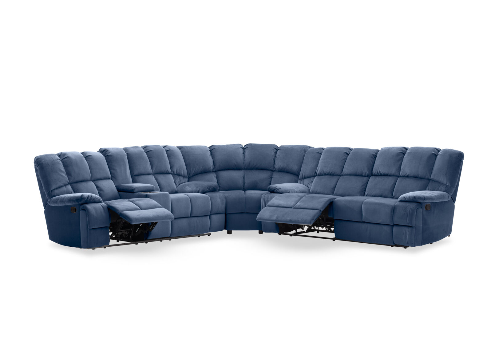 LEBRON FABRIC - Corner with Recliners LEBRON FABRIC