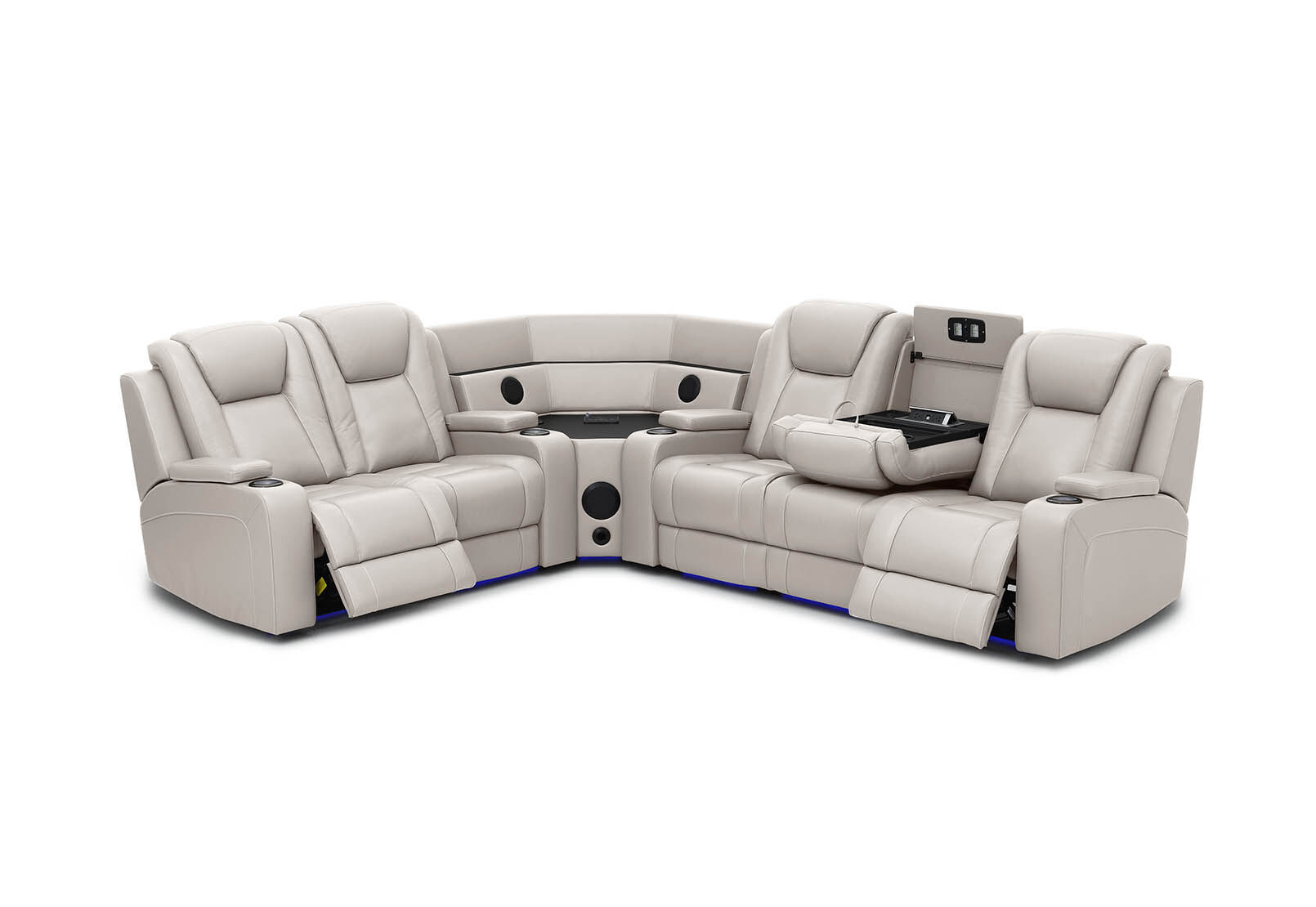 SENTINAL MK2 LEATHER - 5 Piece Corner with RHF 3 Seater SENTINAL MK2 LEATHER
