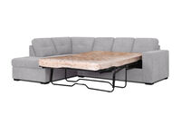 DIAMOND FABRIC - Corner LHF Chaise with Sofa Bed DIAMOND FABRIC