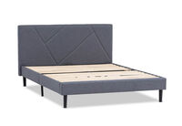FRAZIER - Dark Grey Queen Bed FRAZIER
