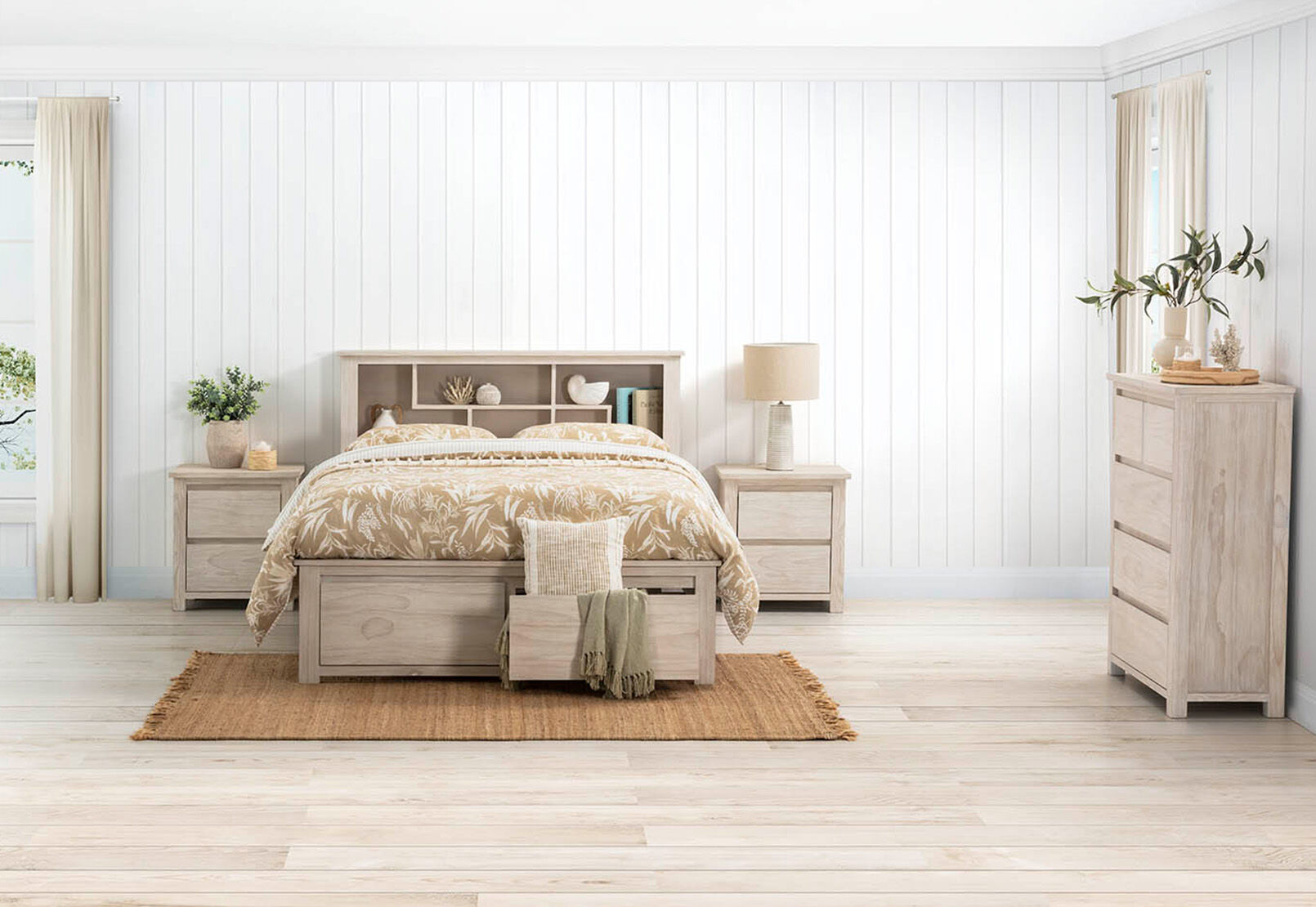 GALENE - 4 Piece King Tall Chest Bedroom Suite GALENE