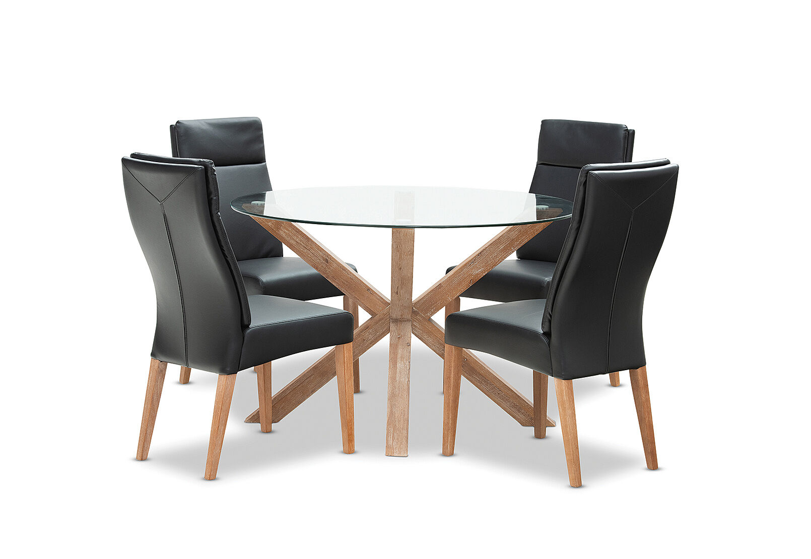 PROMENADE - 5 Piece Dining Suite with Asheville Dining Chairs PROMENADE