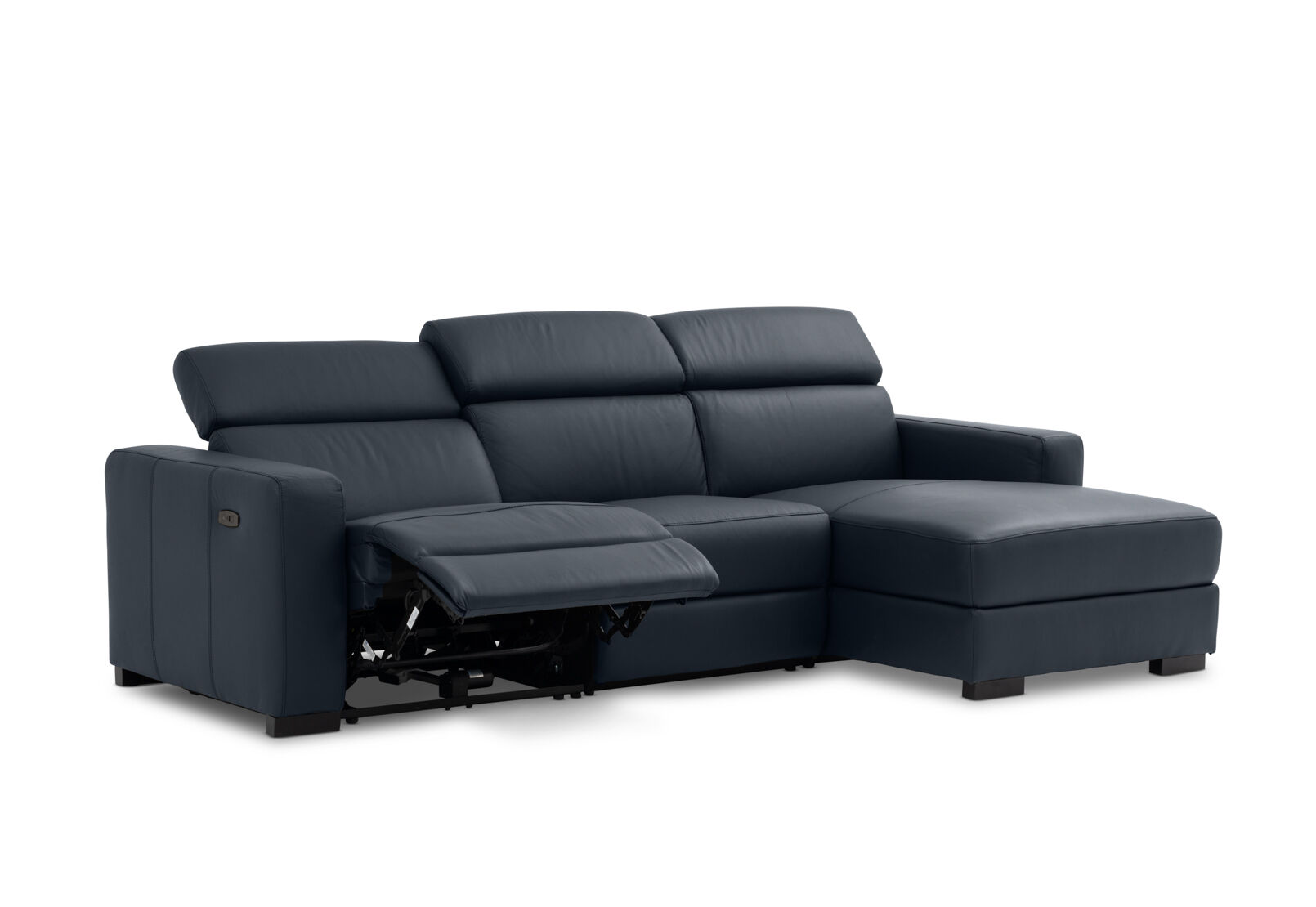 DAMIAN LEATHER - 3 Seater Sofa with RHF Chaise DAMIAN LEATHER