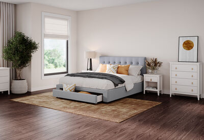 SOUTHAMPTON - Queen Bed with Drawer