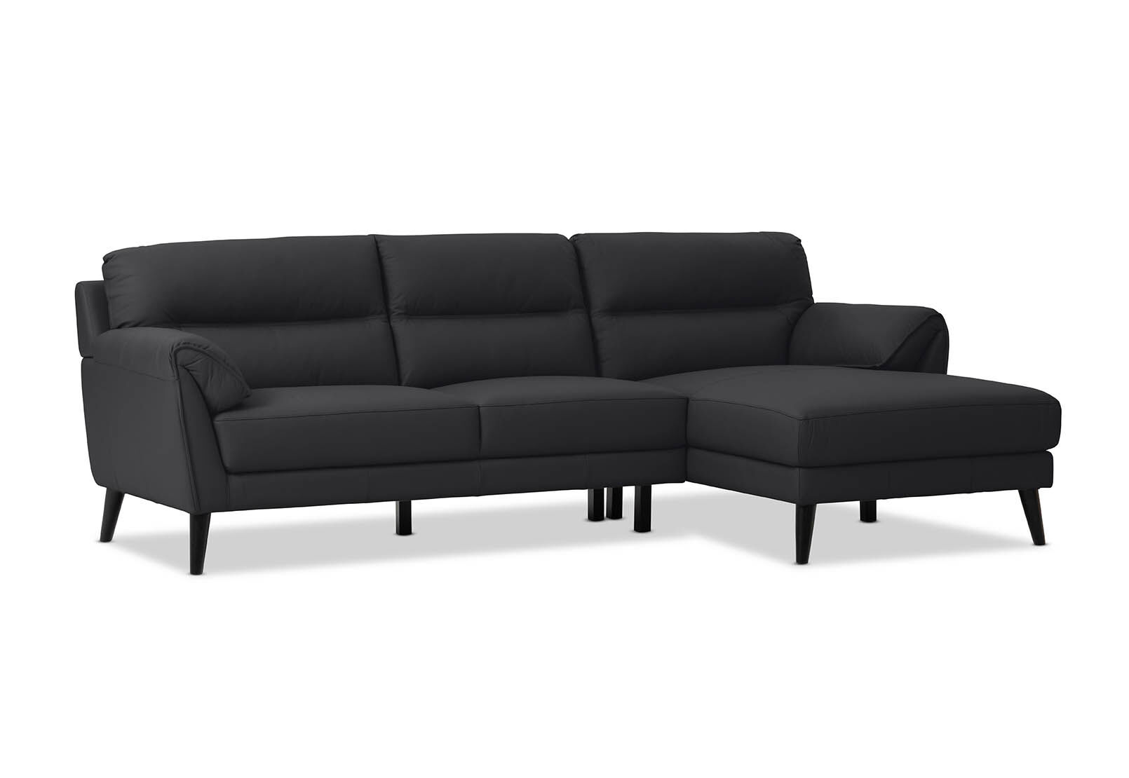 LYDIA LEATHER - 3 Seater RHF Chaise LYDIA LEATHER