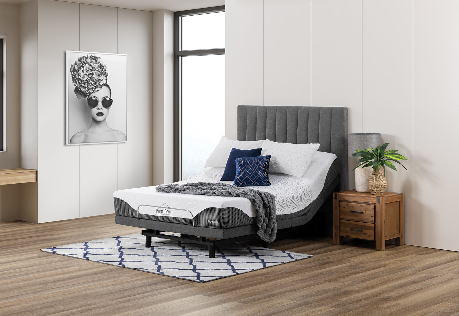 WHITE PURE FORM SCORPIUS Queen Mattress Amart Furniture