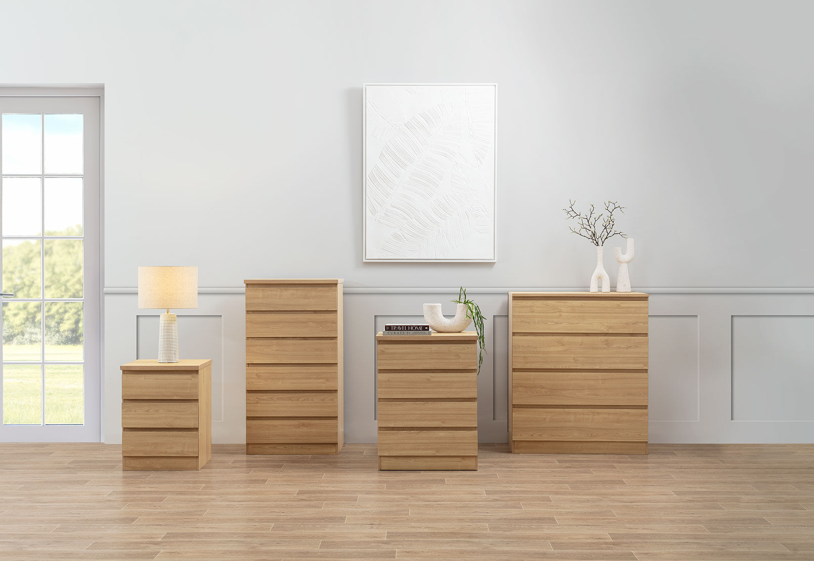 HOWARD - 4 Drawer Narrow Tall Chest HOWARD
