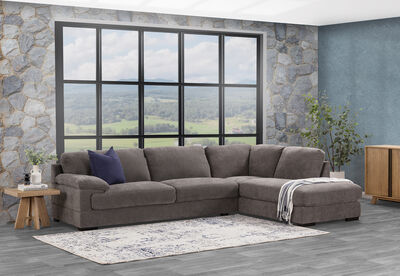 CANDACE FABRIC - Corner Lounge with RHF Chaise