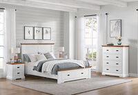 CHARLSBOURG - 4 Piece Queen Bed Tall Chest Suite CHARLSBOURG