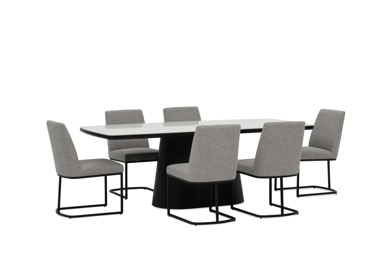 DORVAL - 7 Piece Dining Suite with Nevis Chairs DORVAL