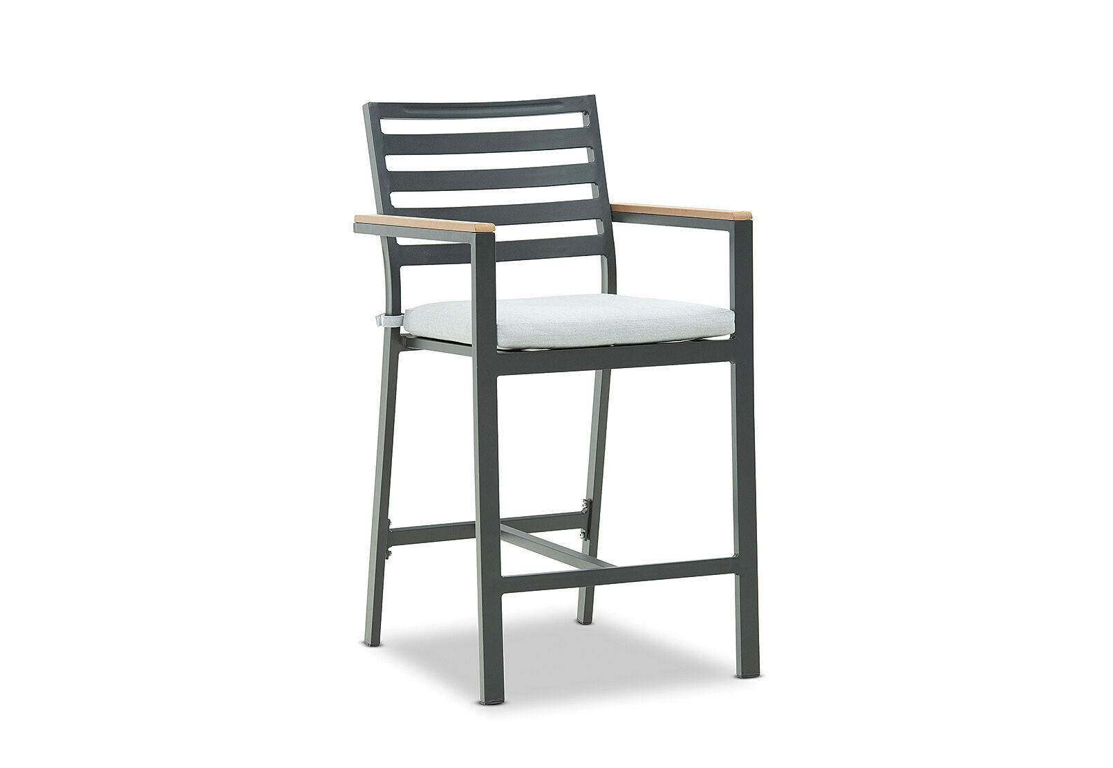 Charcoal Mornington Outdoor Bar Chair, Outdoor Bar Chairs With Arms