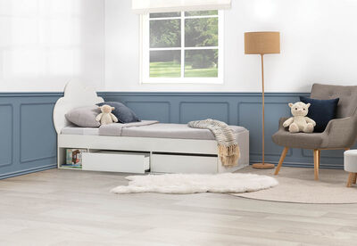McLEAN - Single Bed Cloud Headboard with Storage