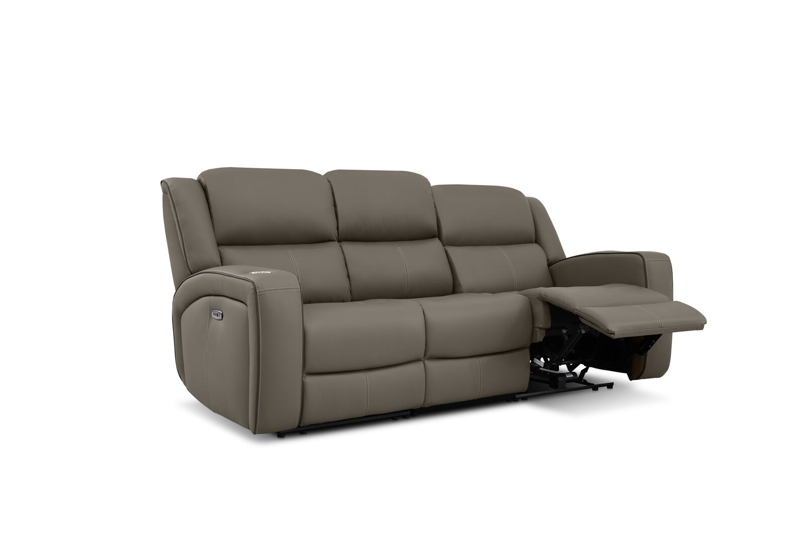 CAPALDI LEATHER - 3 Seater Sofa with 2 Inbuilt Electric Recliners CAPALDI LEATHER