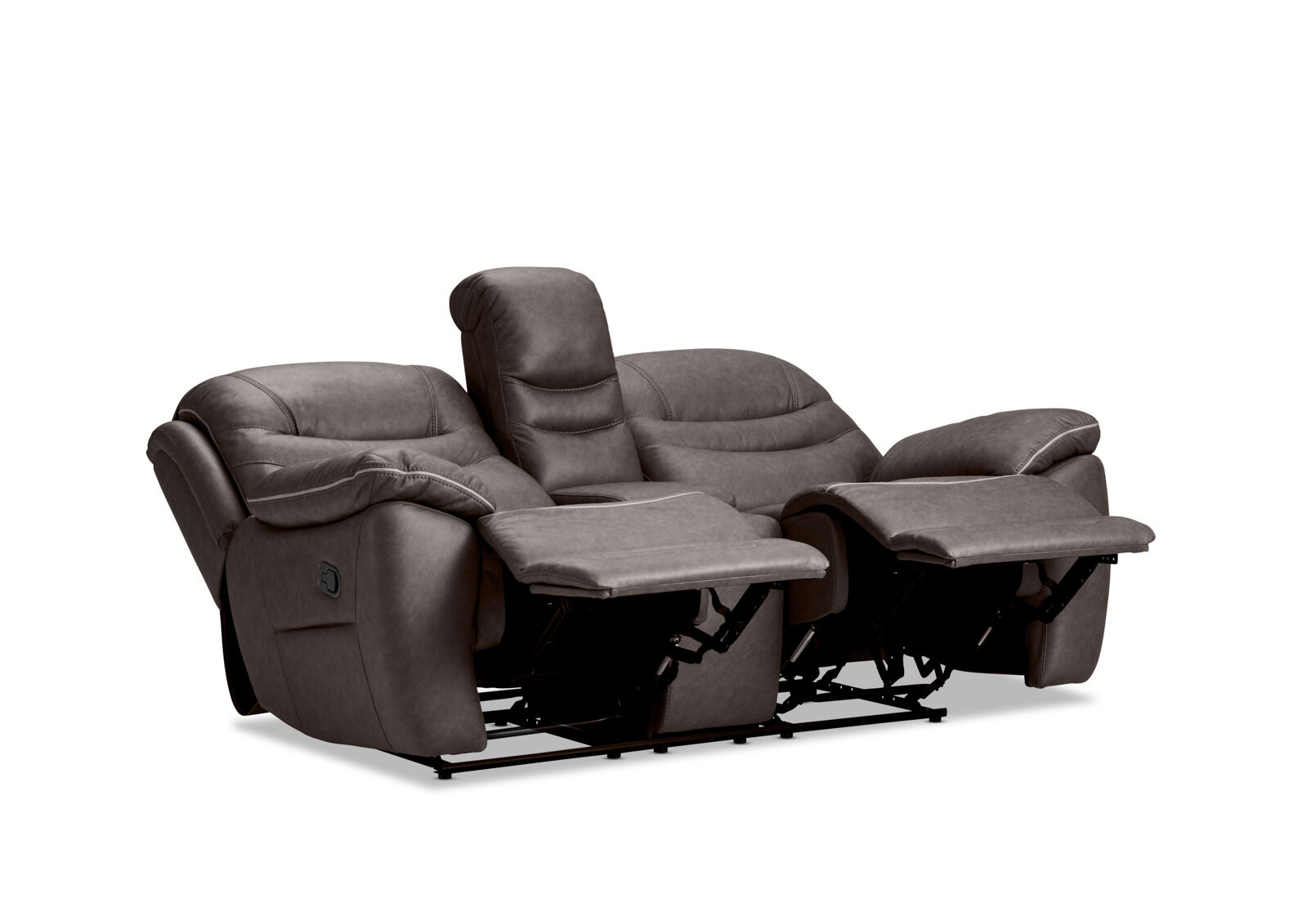 FEDERER FABRIC - 2 Seater with inbuilt Recliners and Console FEDERER FABRIC