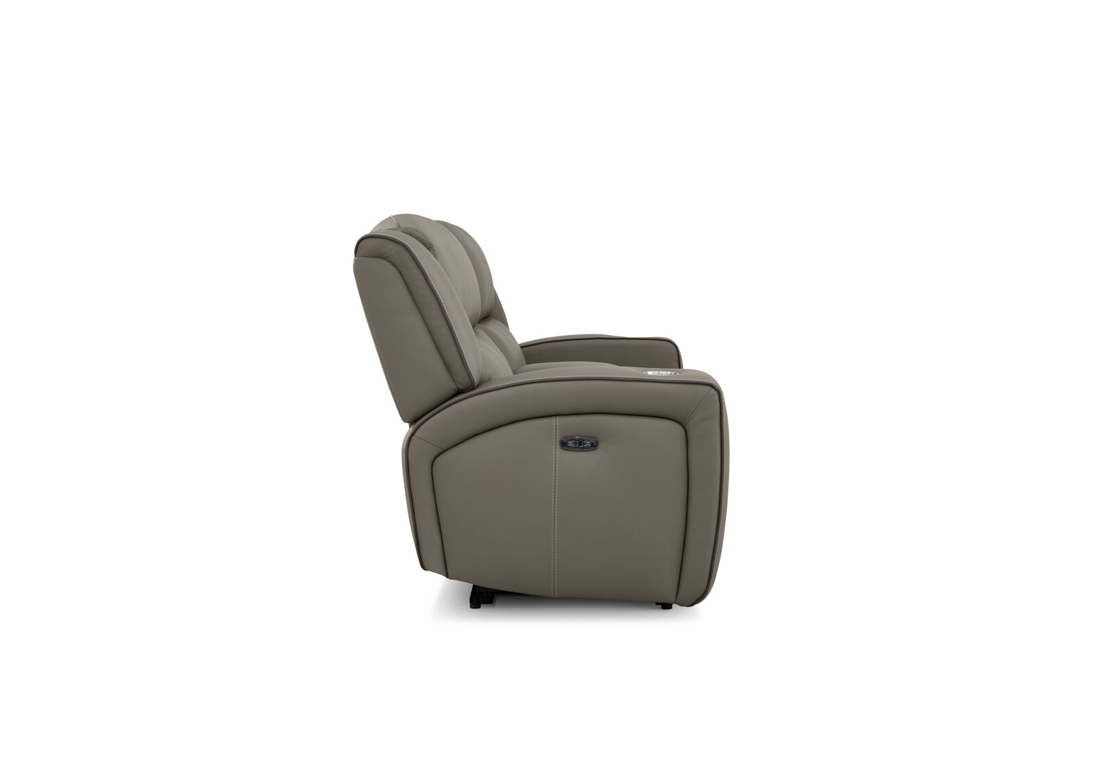 CAPALDI LEATHER - 2 Seater Sofa with 2 Inbuilt Electric Recliners and Console CAPALDI LEATHER