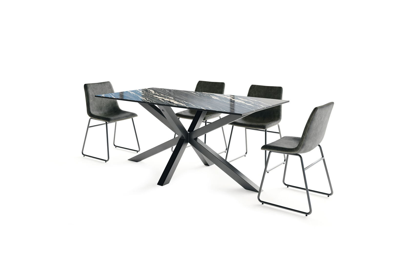BRONTES - 7 Piece Dining Suite with Loire Dining Chair BRONTES