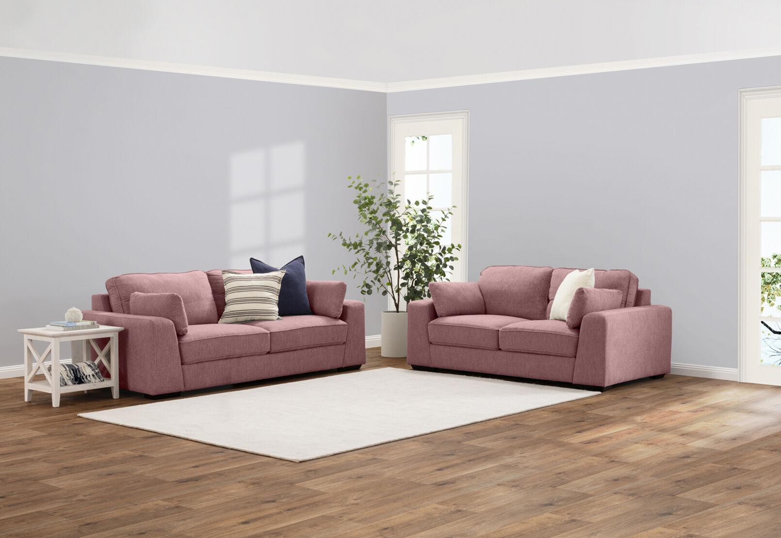 CIARA - Fabric Sofa Pair. CIARA