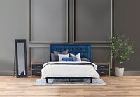 ARNOLD - Navy Queen Bed ARNOLD