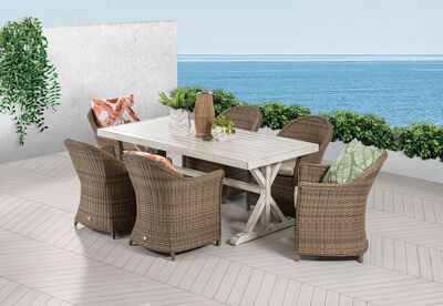 MIAMI - 7 Piece Outdoor Dining Setting.