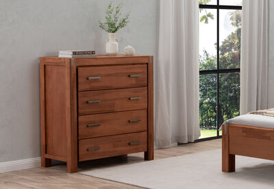SILVERWOOD - 4 Drawer Tall Chest