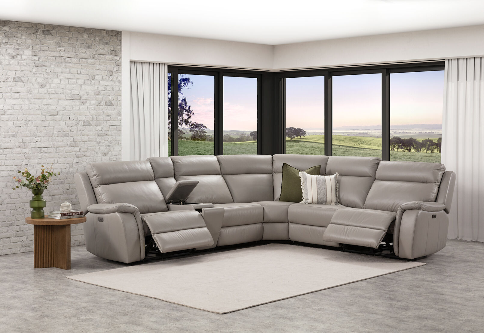 LIAM LEATHER - Corner Lounge LIAM LEATHER