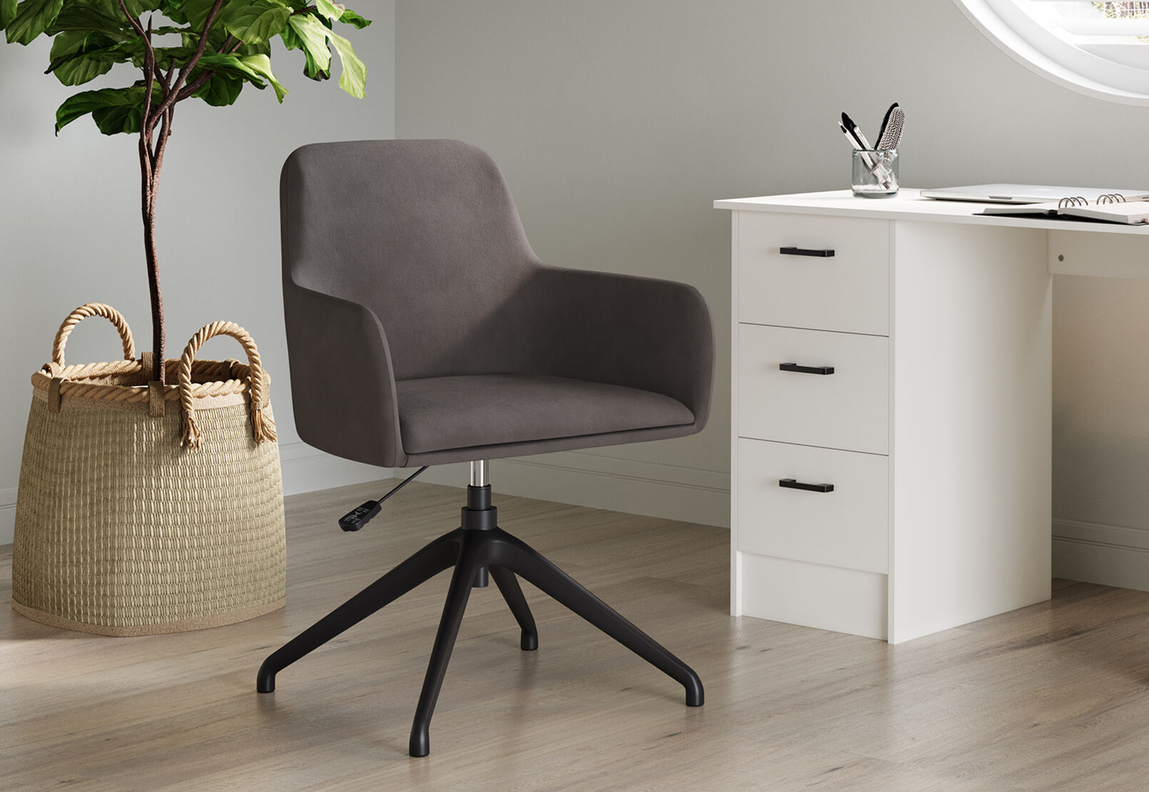 MIKAYLA - Grey Office Chair MIKAYLA