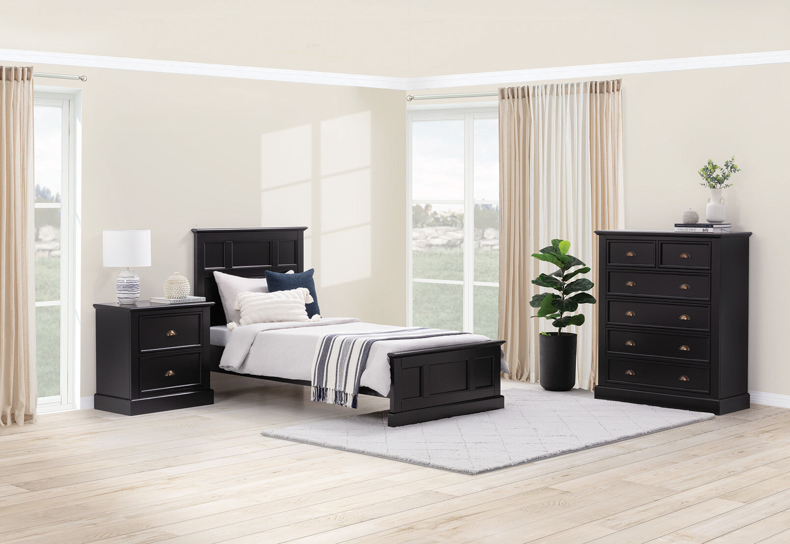 CHRYSTELLE - King Single Bed CHRYSTELLE
