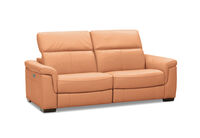 LUCIANO - Leather 2.5 Seater Sofa with 2 Electric Recliners LUCIANO