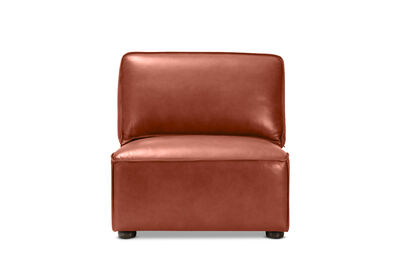 BARTELLE LEATHER - Modular Armless Chair
