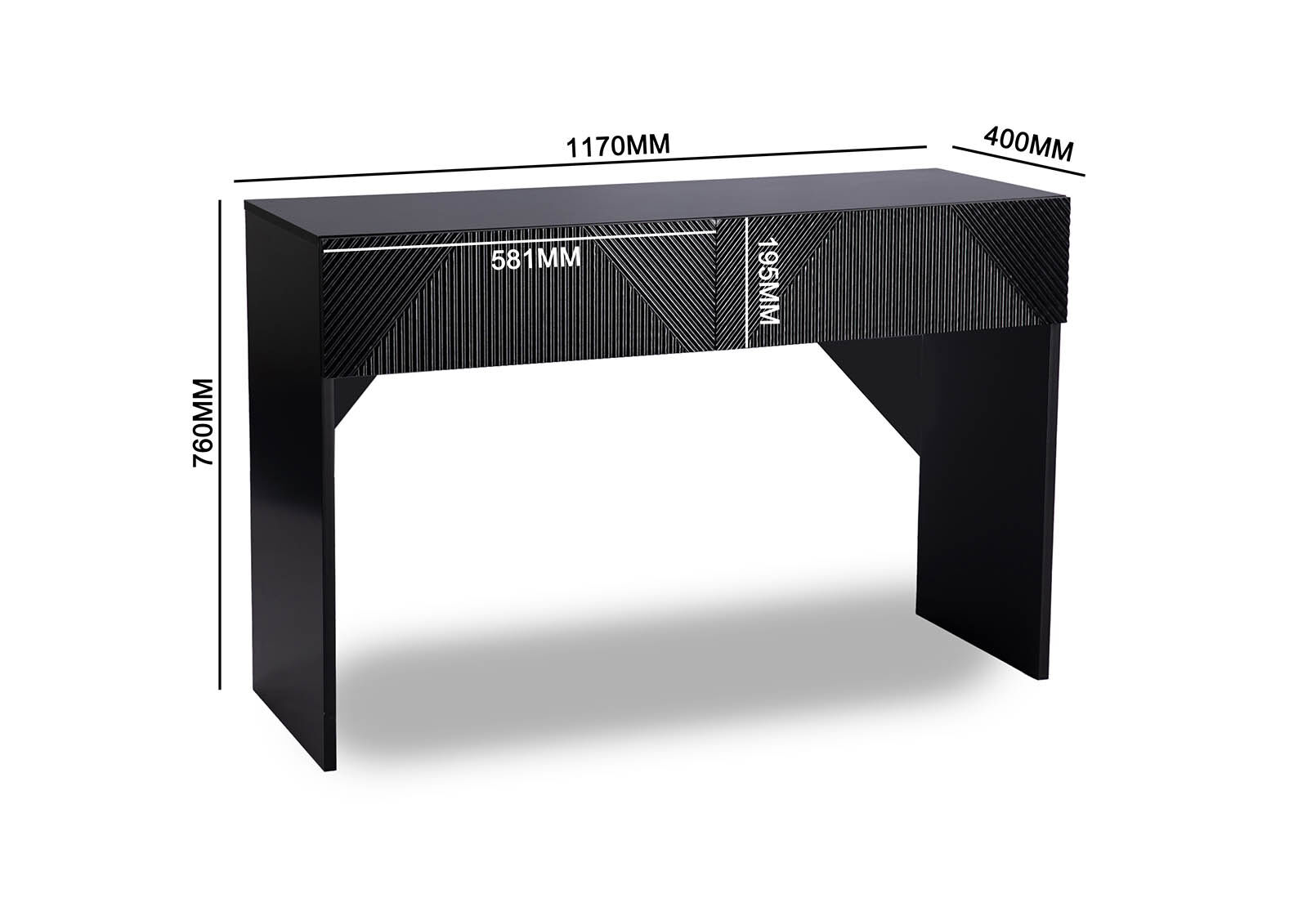 BLACK GATES Black Sofa Table