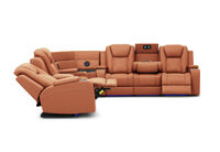 SENTINAL MK2 LEATHER - 5 Piece Corner with LHF Console SENTINAL MK2 LEATHER