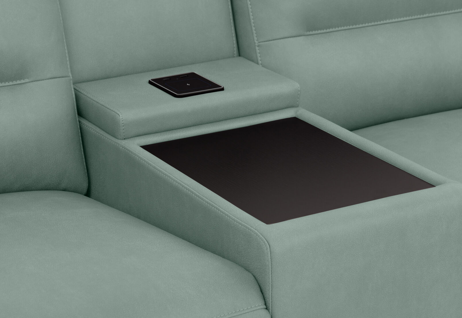 JEFFRIES FABRIC - Corner Lounge with Inbuilt Electric Recliner and RHF Chaise JEFFRIES FABRIC