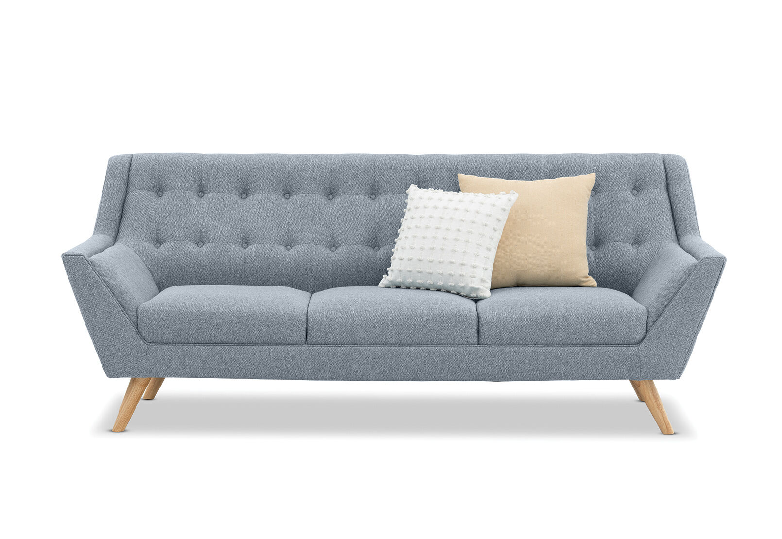 GREY BIANCO Fabric 3 Seater