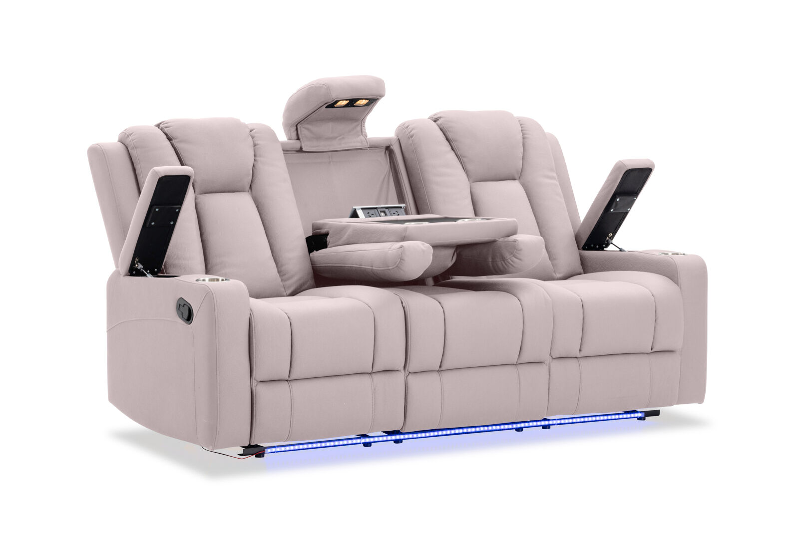TRAVIS FABRIC - 3 Seater with Recliners TRAVIS FABRIC
