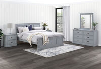 CHRYSTELLE - 4 Piece King Dresser Bedroom Suite. CHRYSTELLE