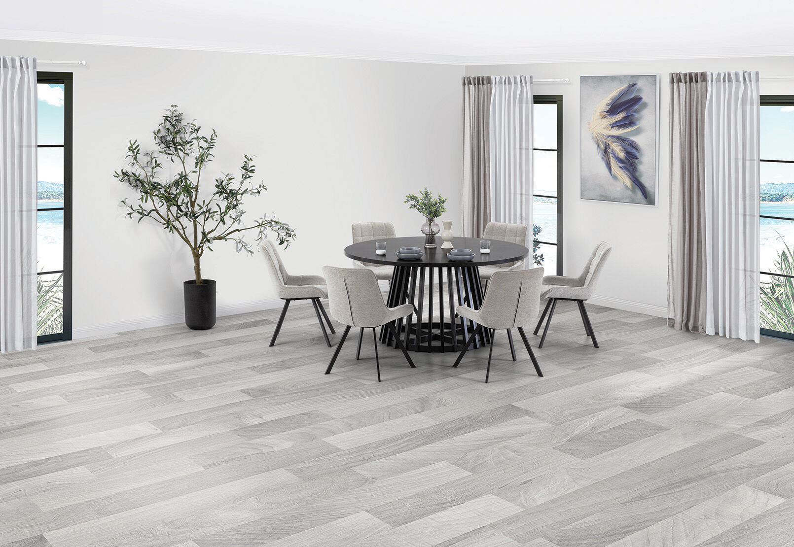 TORENTO - 7 Piece Dining Suite with Arabella Chairs. TORENTO