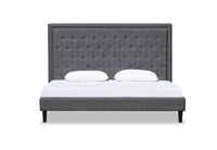 ARNOLD - Dark Grey King Bed ARNOLD